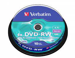Image de Ordinateurs. Il faut que ce soit un DVD-RW pour être réécrit, si c'est un DVD-R simple, ce n'est pas possible. Verbatim est une marque de confiance.